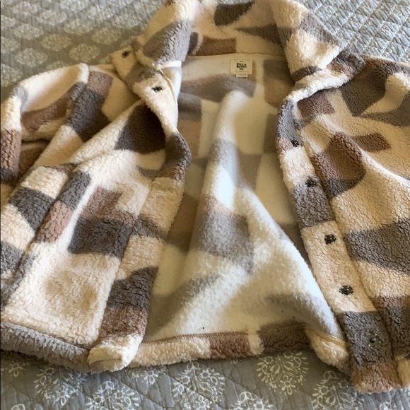 billabong cozy days faux fur jacket